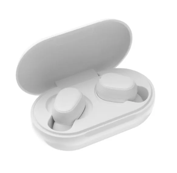 Bezdrátová handsfree bluetooth špuntová sluchátka Bonbon TWS, bílá