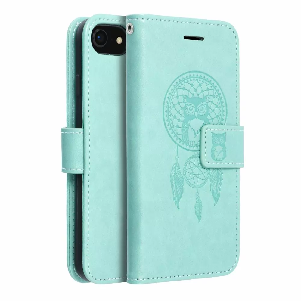 Flipové pouzdro Coolcase Mezzo Zelený lapač snů na mobil Apple iPhone 7 / 8 / SE 2020 / SE 2022