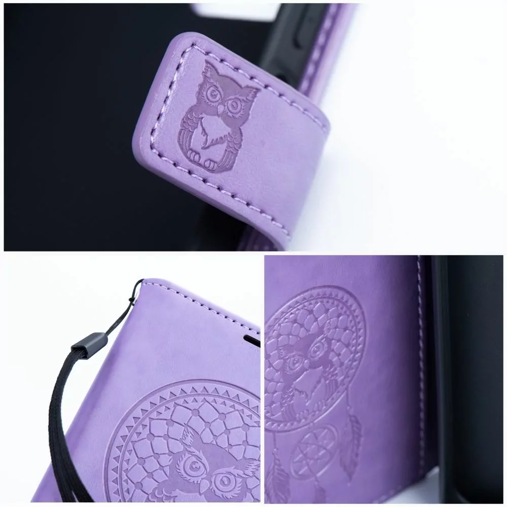Flipové pouzdro Coolcase Mezzo Fialový lapač snů na mobil Xiaomi Redmi Note 11 / 11S