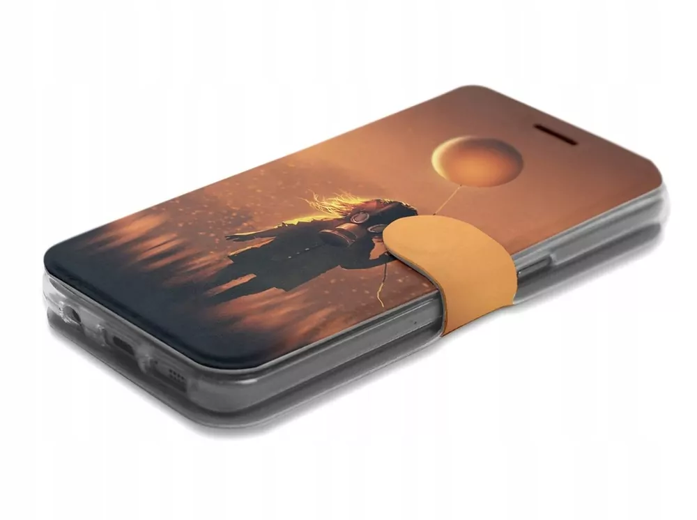 Flipové pouzdro Mobiwear na mobil Samsung Galaxy S10 Plus - MA05S Holčička s balónkem v plynové masce - VÝPRODEJ