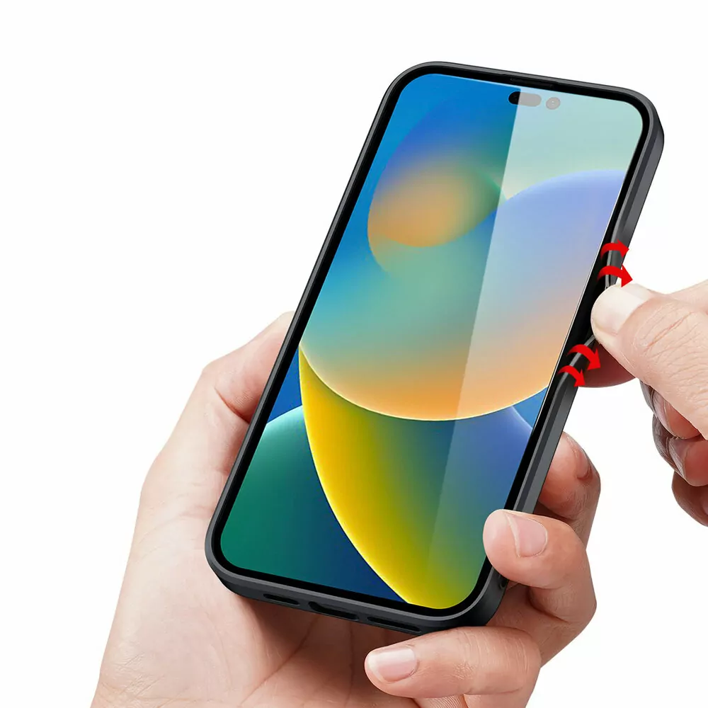 Silikonové pouzdro Dux Ducis Fino na mobil Apple iPhone 14 Pro Černé