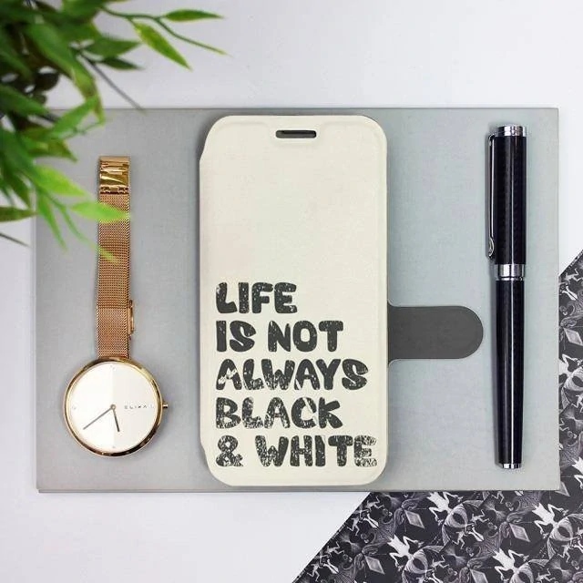 Flipové pouzdro Mobiwear na mobil Xiaomi POCO M4 Pro 5G / Xiaomi Redmi Note 11S 5G - M041S Panda - life is not always black and white - VÝPRODEJ