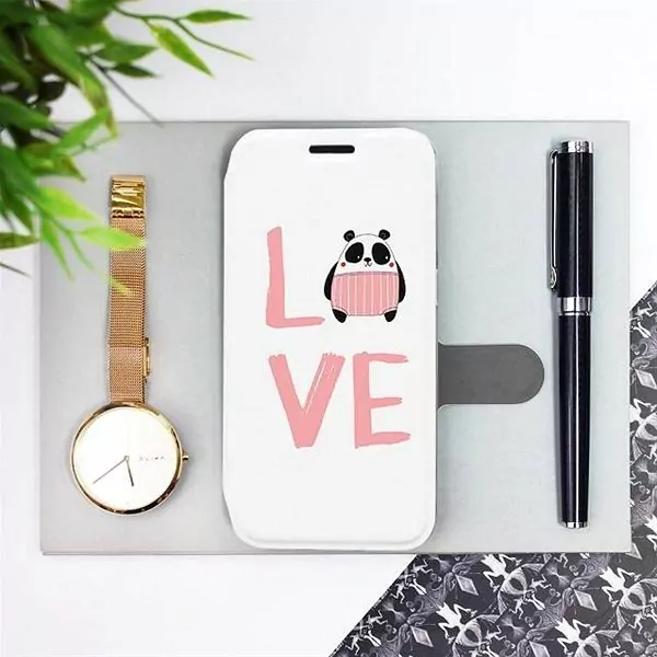 Flipové pouzdro Mobiwear na mobil Samsung Galaxy A13 5G - MH09S Panda LOVE - rozbaleno