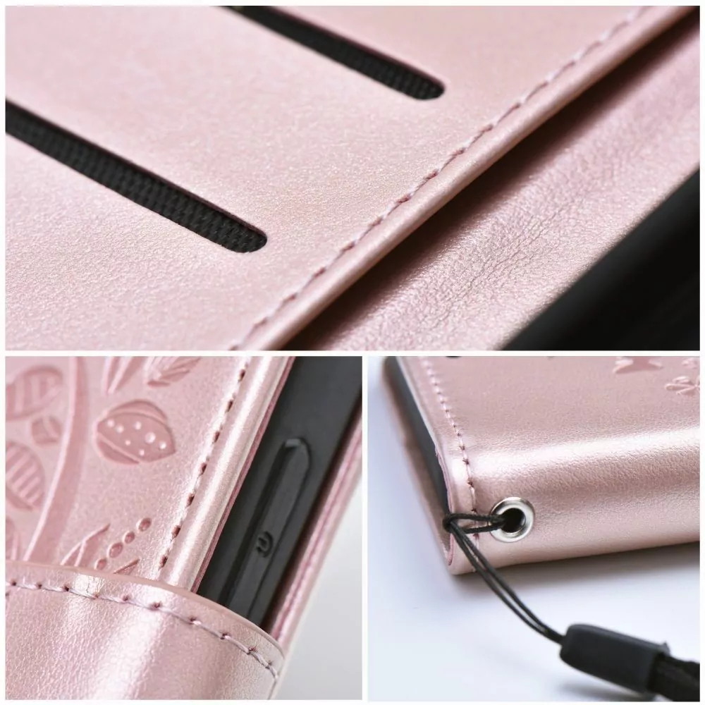 Flipové pouzdro Coolcase Mezzo na mobil Samsung Galaxy A34 5G - Tree rose gold