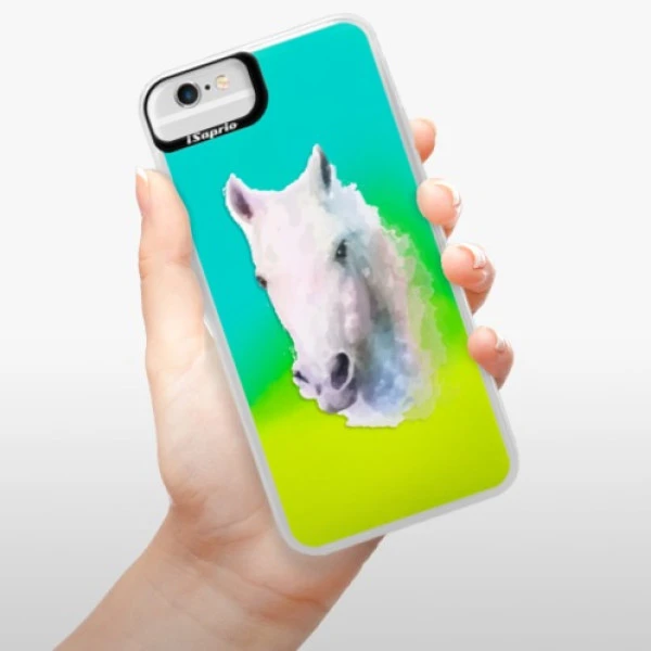 Neonové pouzdro Blue iSaprio Kůň na mobil iPhone 6 Plus/6S Plus