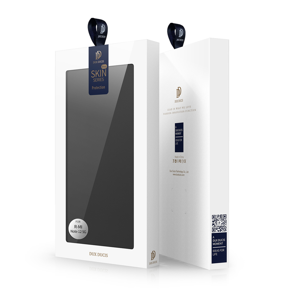 Prémiové flipové pouzdro DUX DUCIS SKIN na mobil Xiaomi Redmi Note 12 5G / Poco X5 5G černé