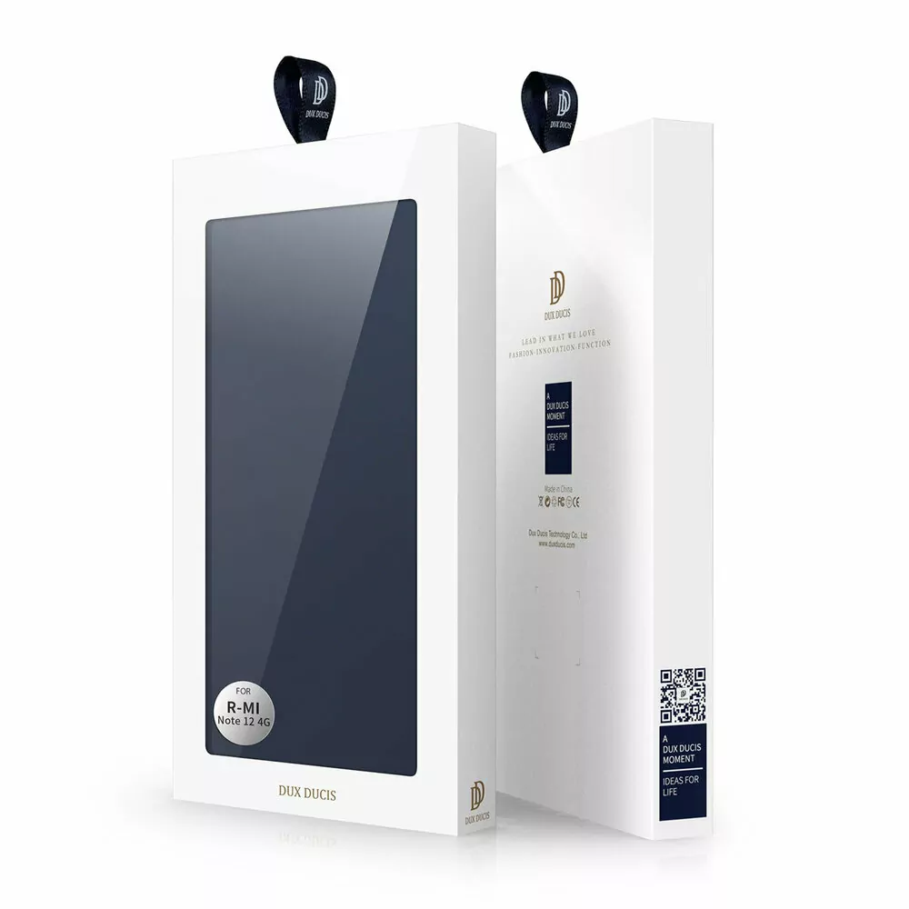 Prémiové flipové pouzdro DUX DUCIS SKIN na mobil Xiaomi Redmi Note 12 4G modré