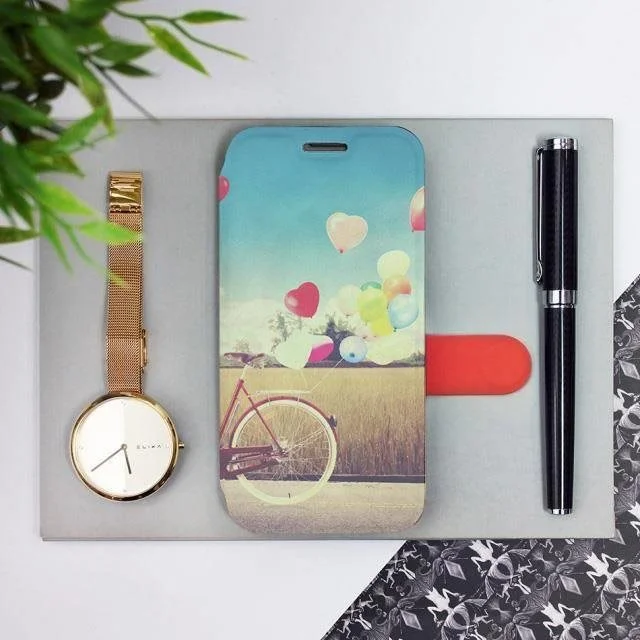 Knížkové flip pouzdro Mobiwear - Xiaomi Redmi 9T - M133P Kolo a balónky - sleva, zakalená vanička
