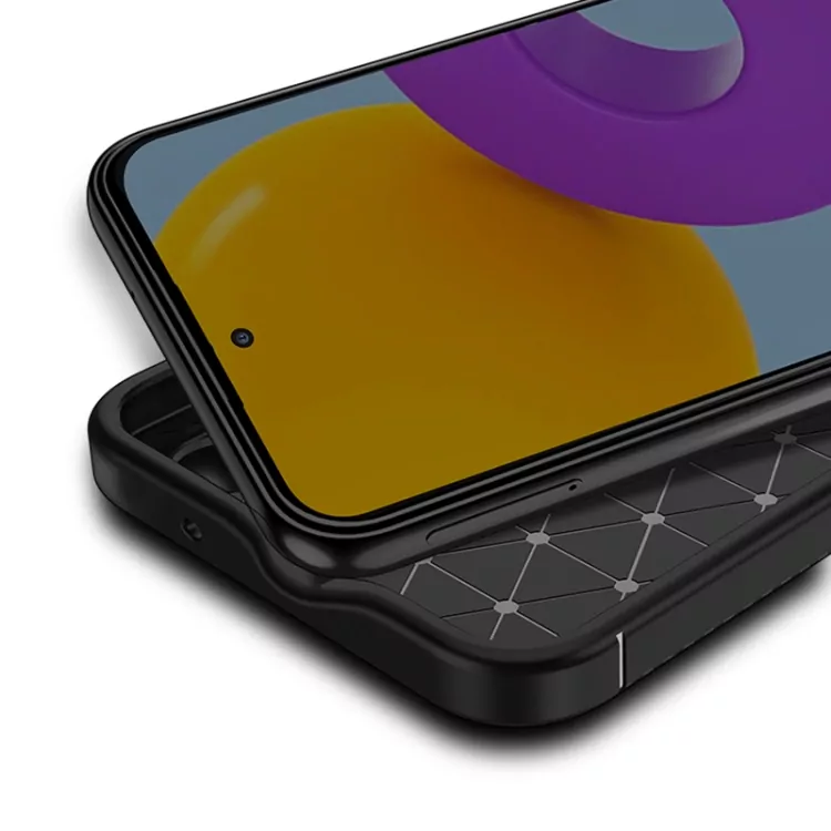 Silikonové pouzdro Premium Coolcase Carbon na mobil Samsung Galaxy A54 5G Černé