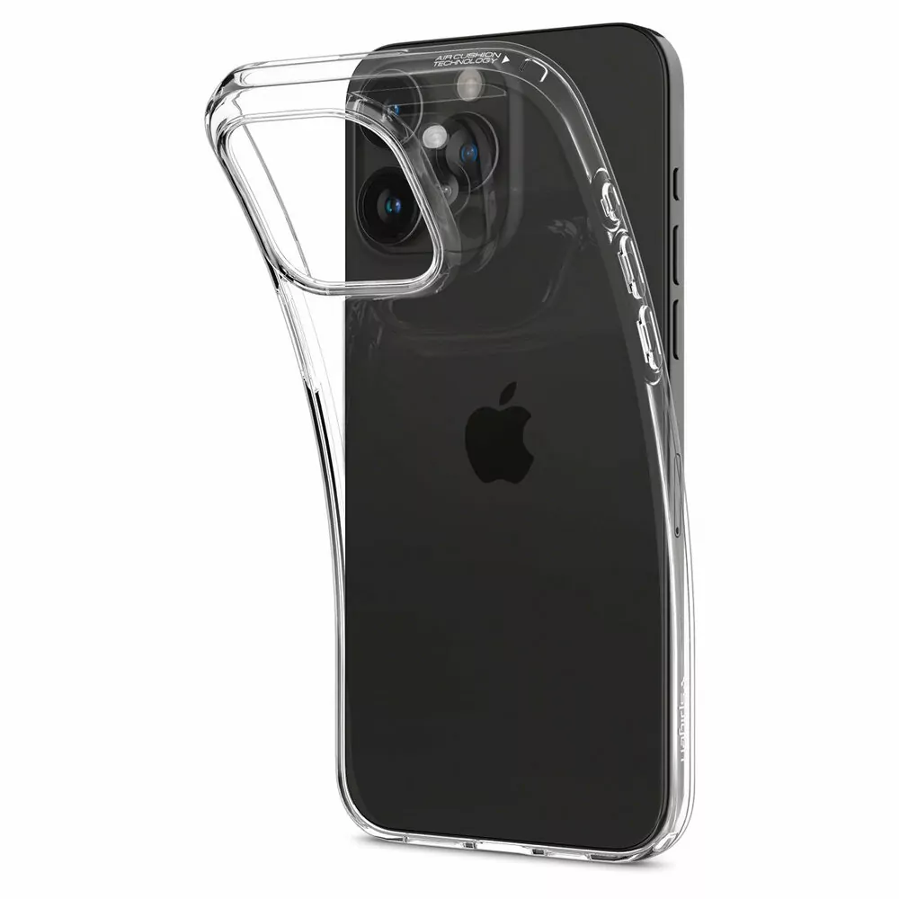 Silikonové pouzdro SPIGEN Crystal Flex na mobil Apple iPhone 15 Pro - čiré