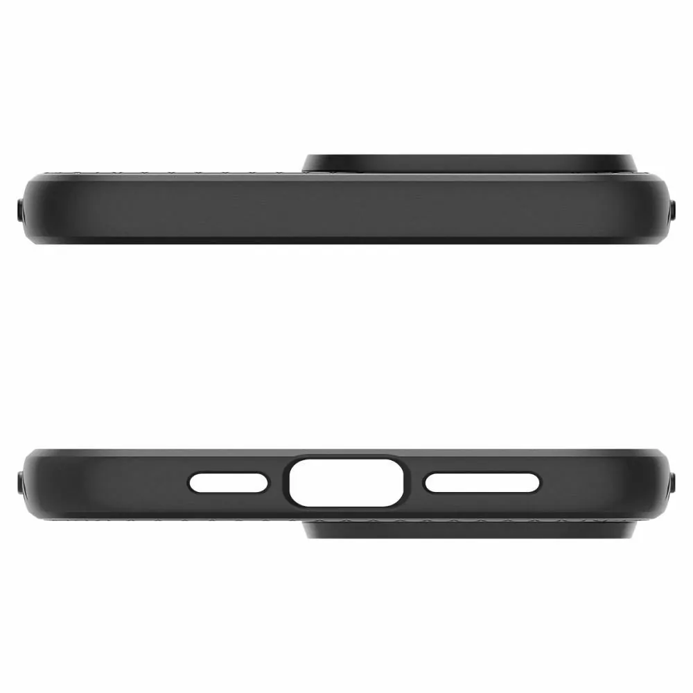 Silikonové pouzdro SPIGEN Liquid Air na mobil Apple iPhone 15 Pro Černé