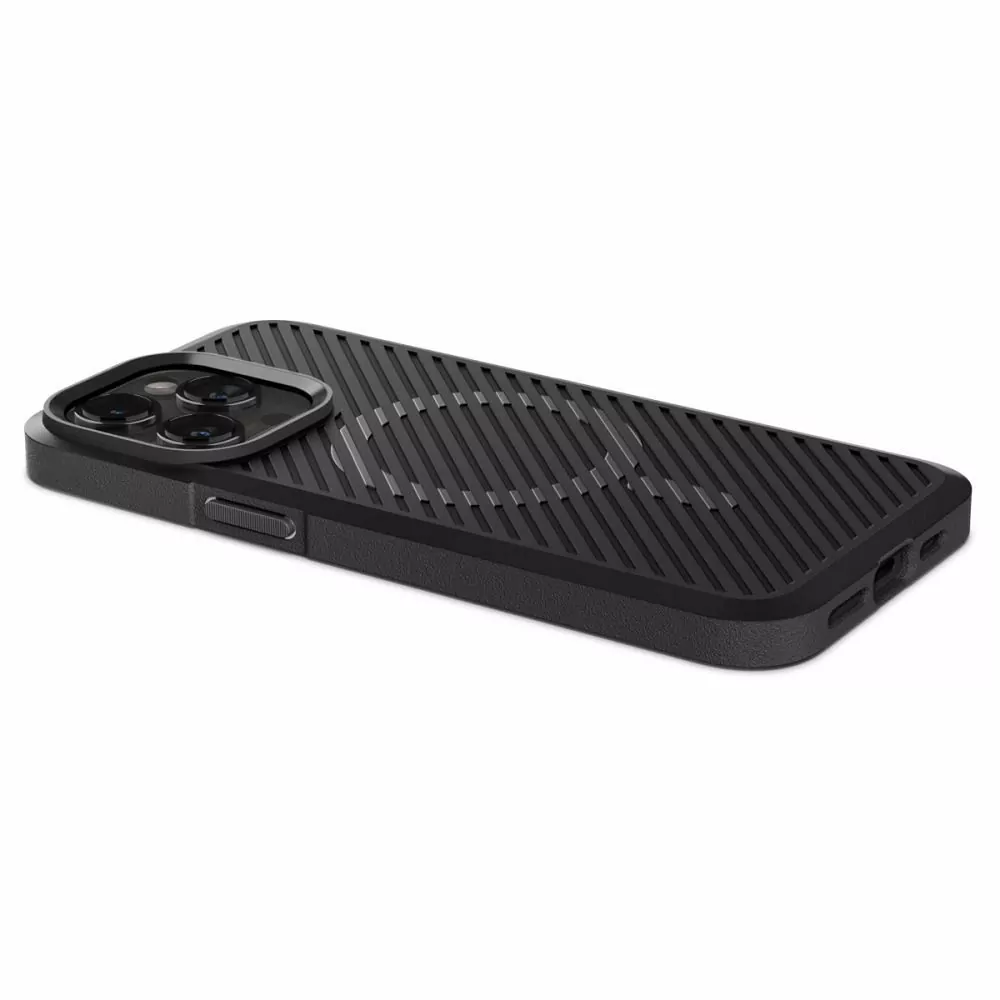 Silikonové pouzdro SPIGEN Core Armor na mobil Apple iPhone 15 Pro Černé - MagSafe kompatibilní
