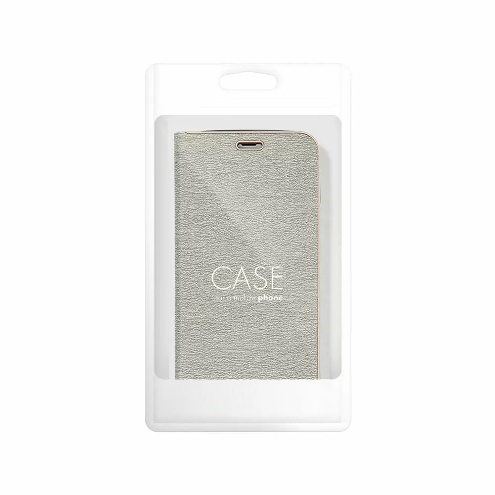 Luxusní flip pouzdro Coolcase Luna na mobil Xiaomi Redmi Note 12S Stříbrné