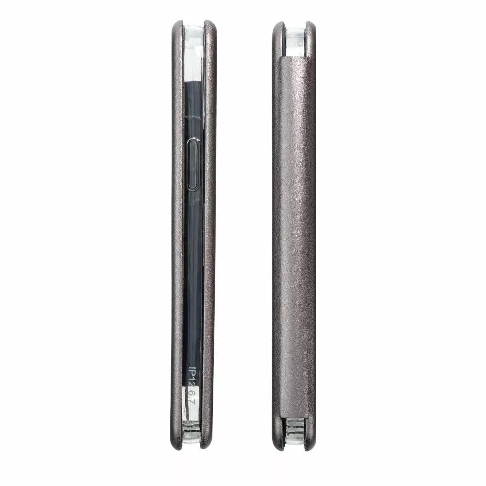 Otevírací flipové pouzdro Coolcase Elegance na mobil Xiaomi 13T / 13T Pro šedé