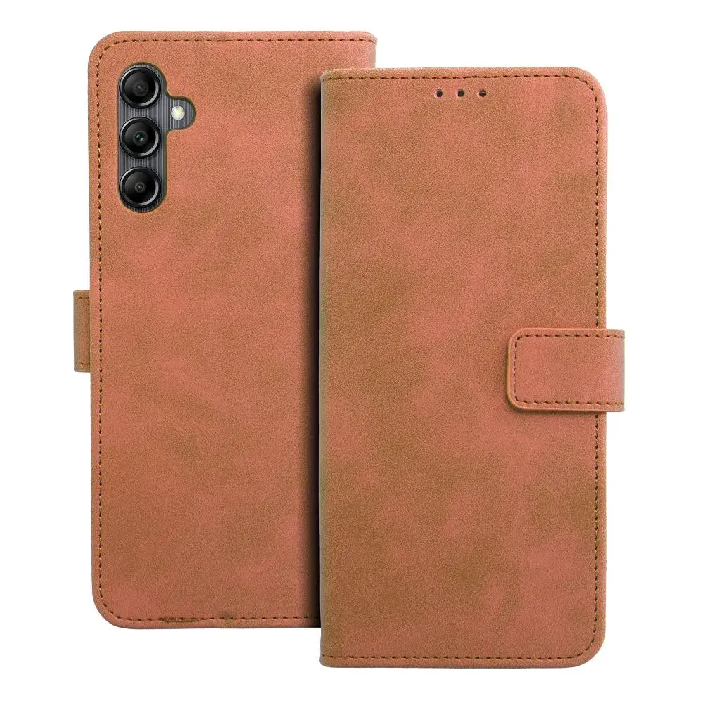 Flip pouzdro Coolcase TENDER na mobil Samsung Galaxy A25 5G - Hnědé