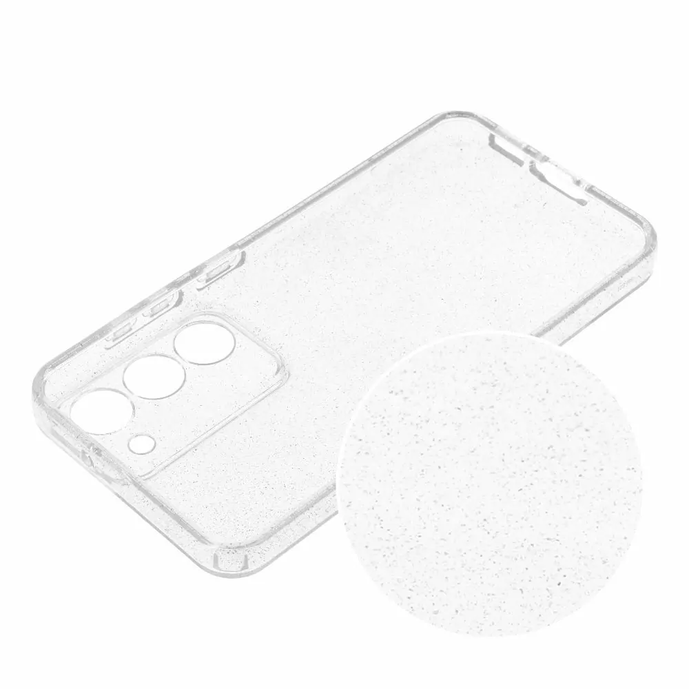 Pevné silikonové pouzdro 2mm BLINK na mobil Samsung Galaxy A25 5G Třpytkové čiré