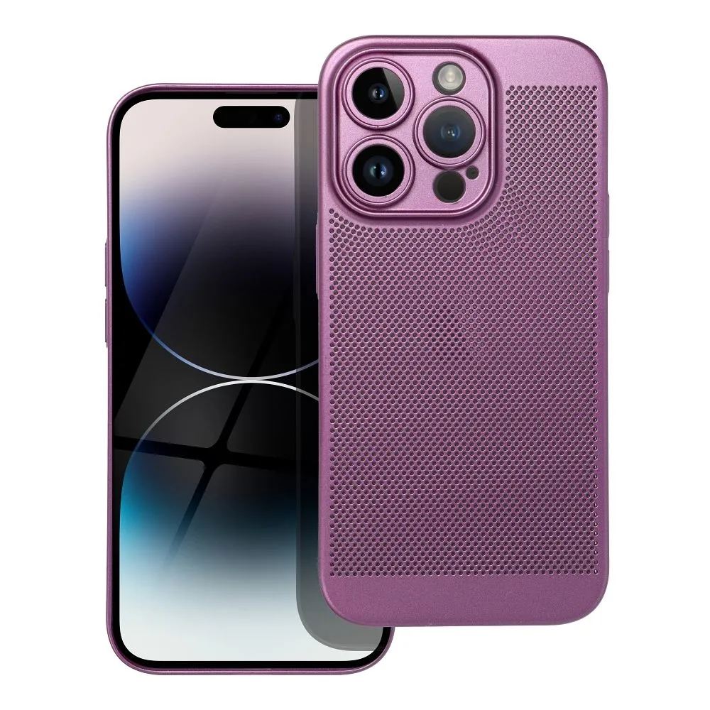Plastové tvrdé pouzdro Coolcase Breezy na mobil Apple iPhone 14 Pro Fialové