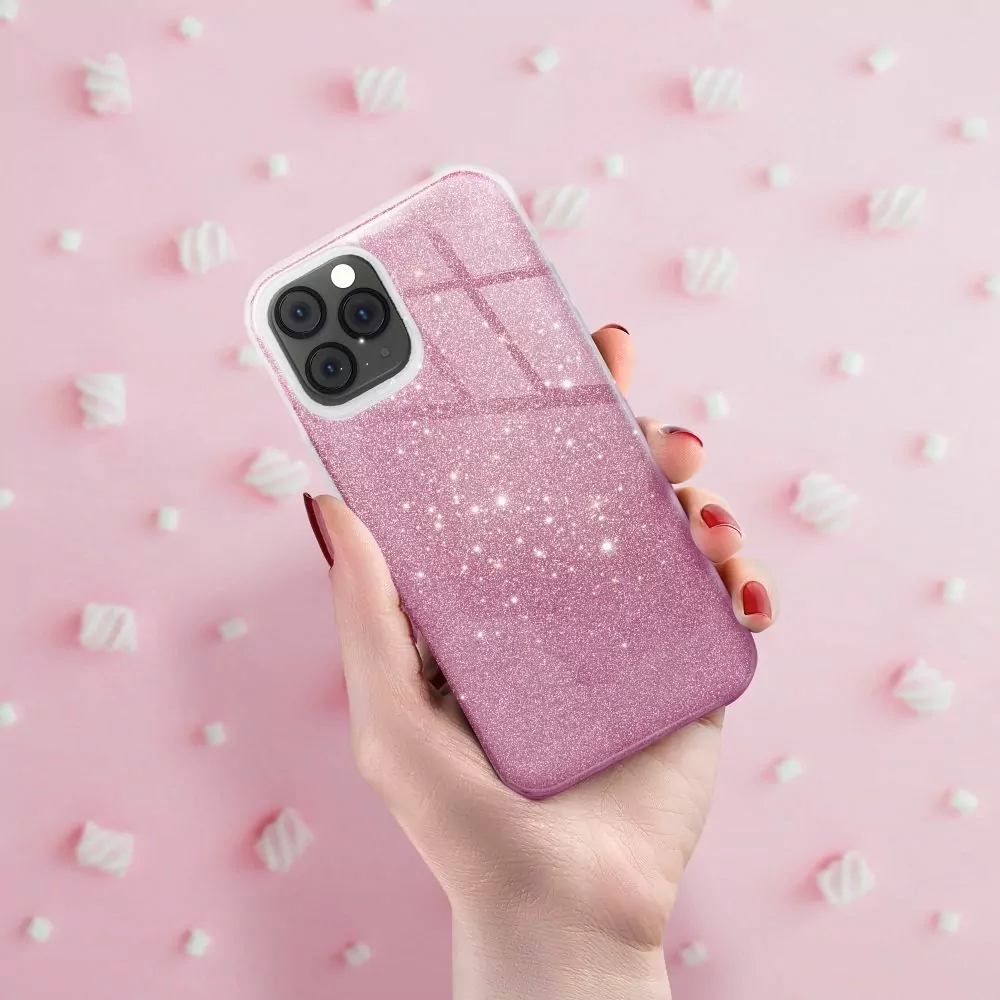 Třpytivé pouzdro Coolcase Shining na mobil Samsung Galaxy A35 5G Růžové