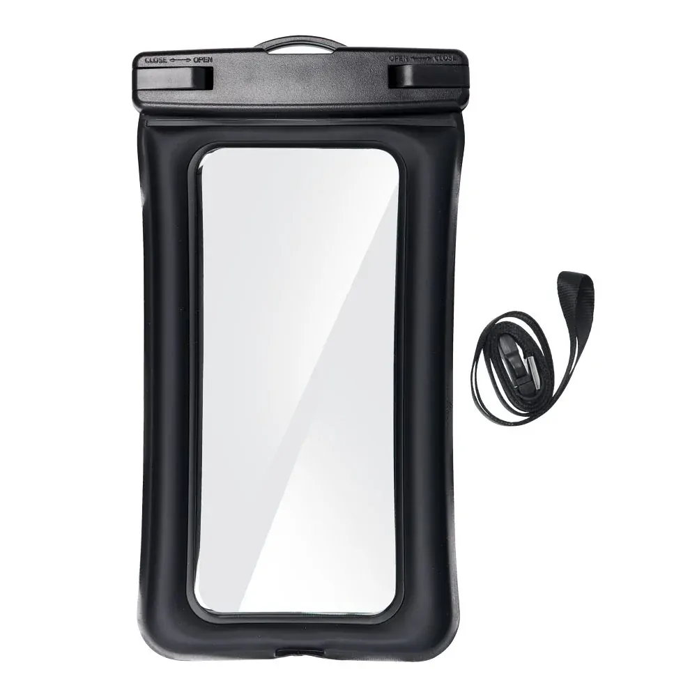 Vodotěsné pouzdro Waterproof AIRBAG pro mobilní telefony do 6,4" černé