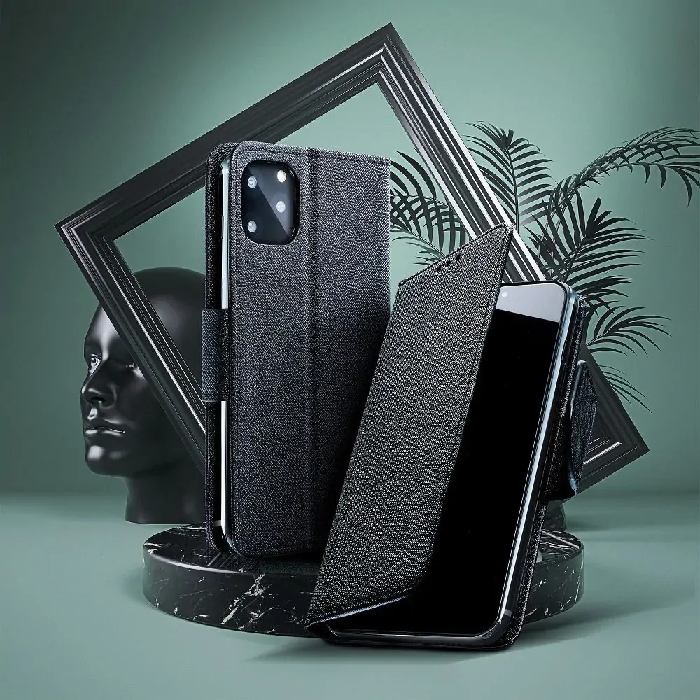 Flipové pouzdro Coolcase FANCY BOOK na mobil Huawei P30 Lite černé