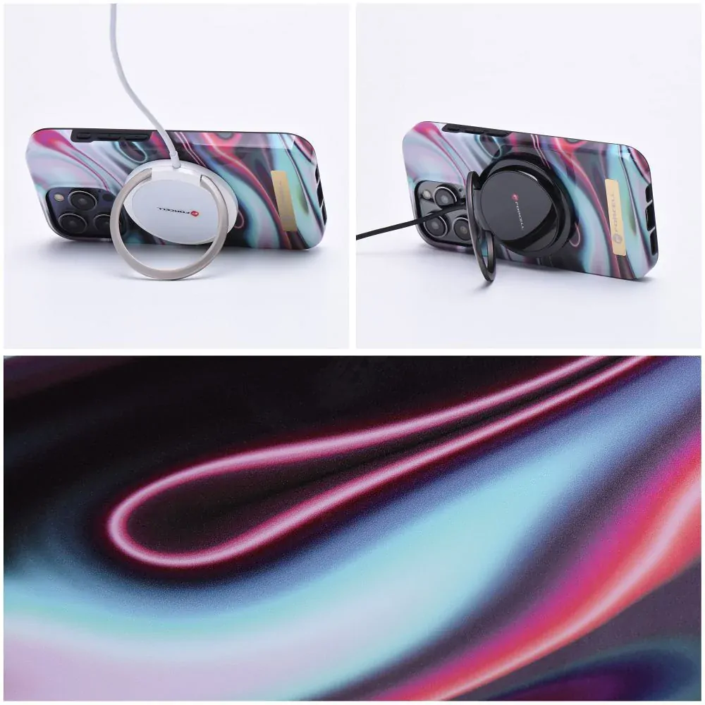 Prémiové pouzdro FORCELL F-PROTECT Mirage 4D s MagSafe na mobil Apple iPhone 15 Pro - Glow