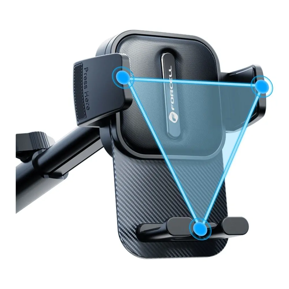 Držák do auta FORCELL F-Grip Guardian na sklo / palubní desku pro mobil