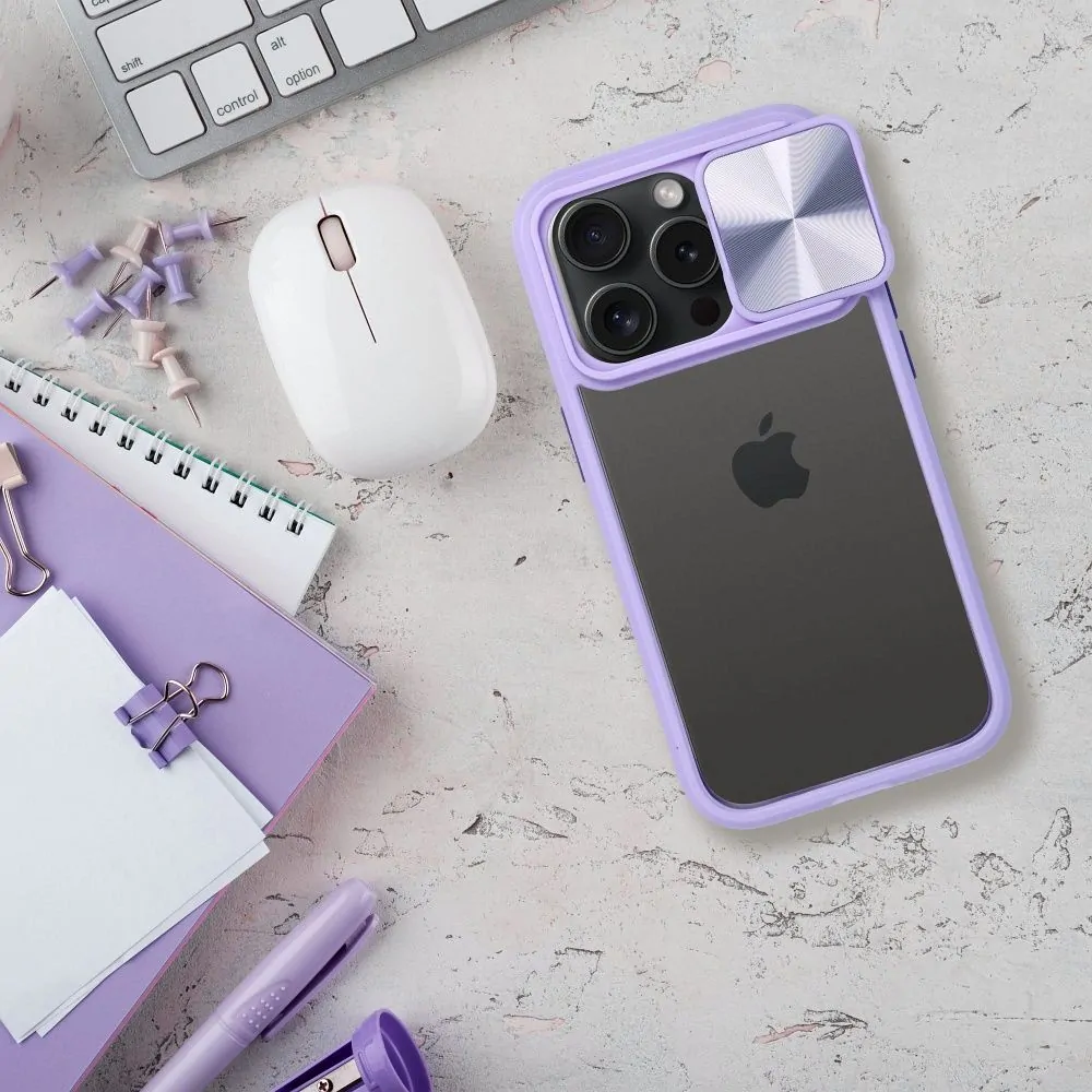 Pouzdro Coolcase Camslider na Samsung Galaxy A25 5G Fialové s ochranou kamerek