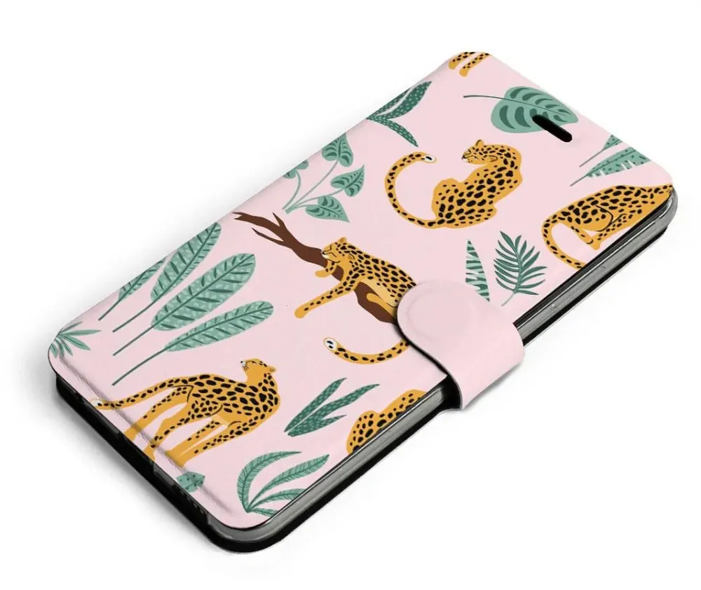 Knížkové flip pouzdro Mobiwear - Samsung Galaxy A22 4G - MP07S Leopardi - VÝPRODEJ