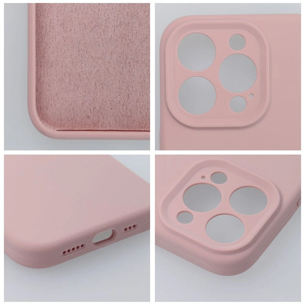 Silikonové pouzdro Coolcase SILICONE 2mm - Apple iPhone 15 Pro Pískově růžové
