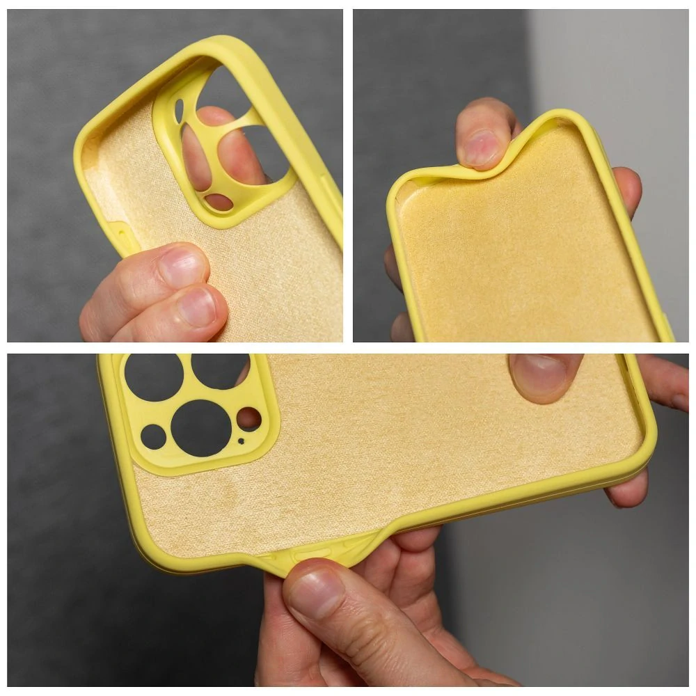 Silikonové pouzdro Coolcase SILICONE 2mm - Apple iPhone 15 Pro Šťavňatě žluté