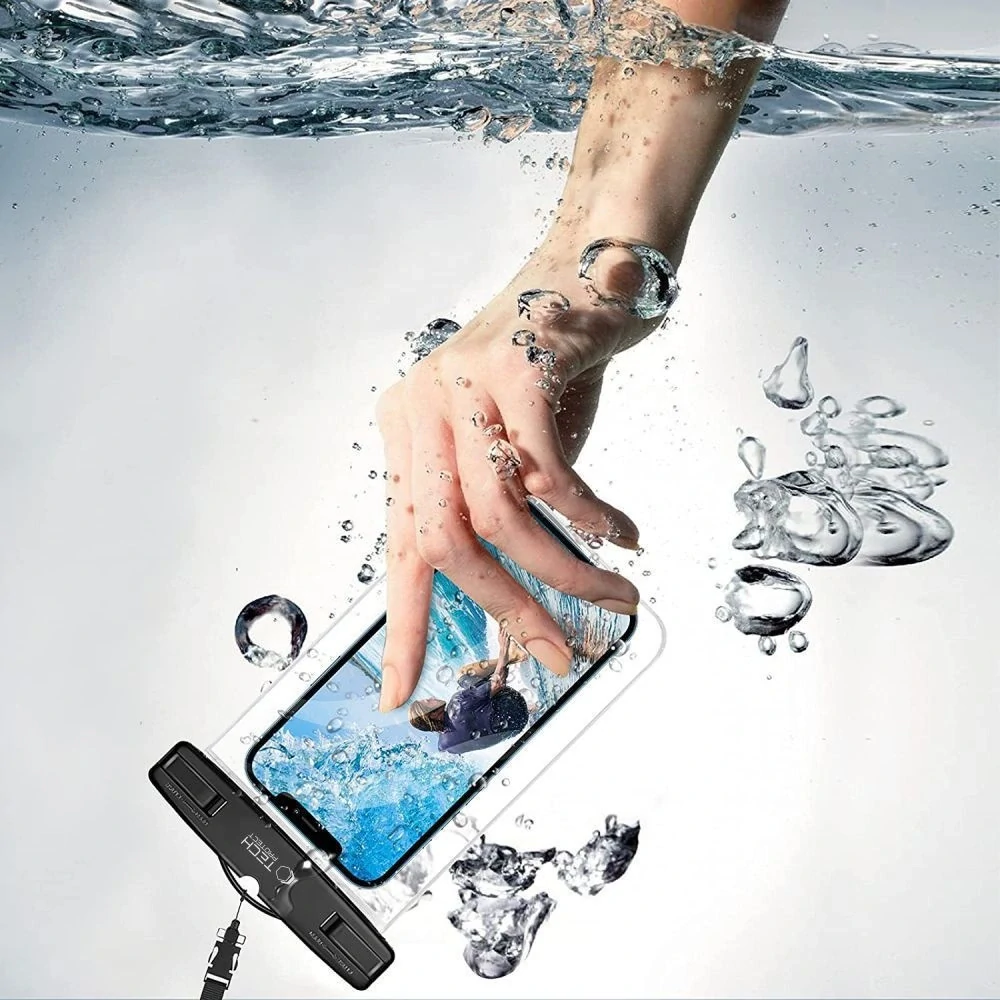 Vodotěsný obal Tech-Protect UWC7 – do 6,9", oranžový