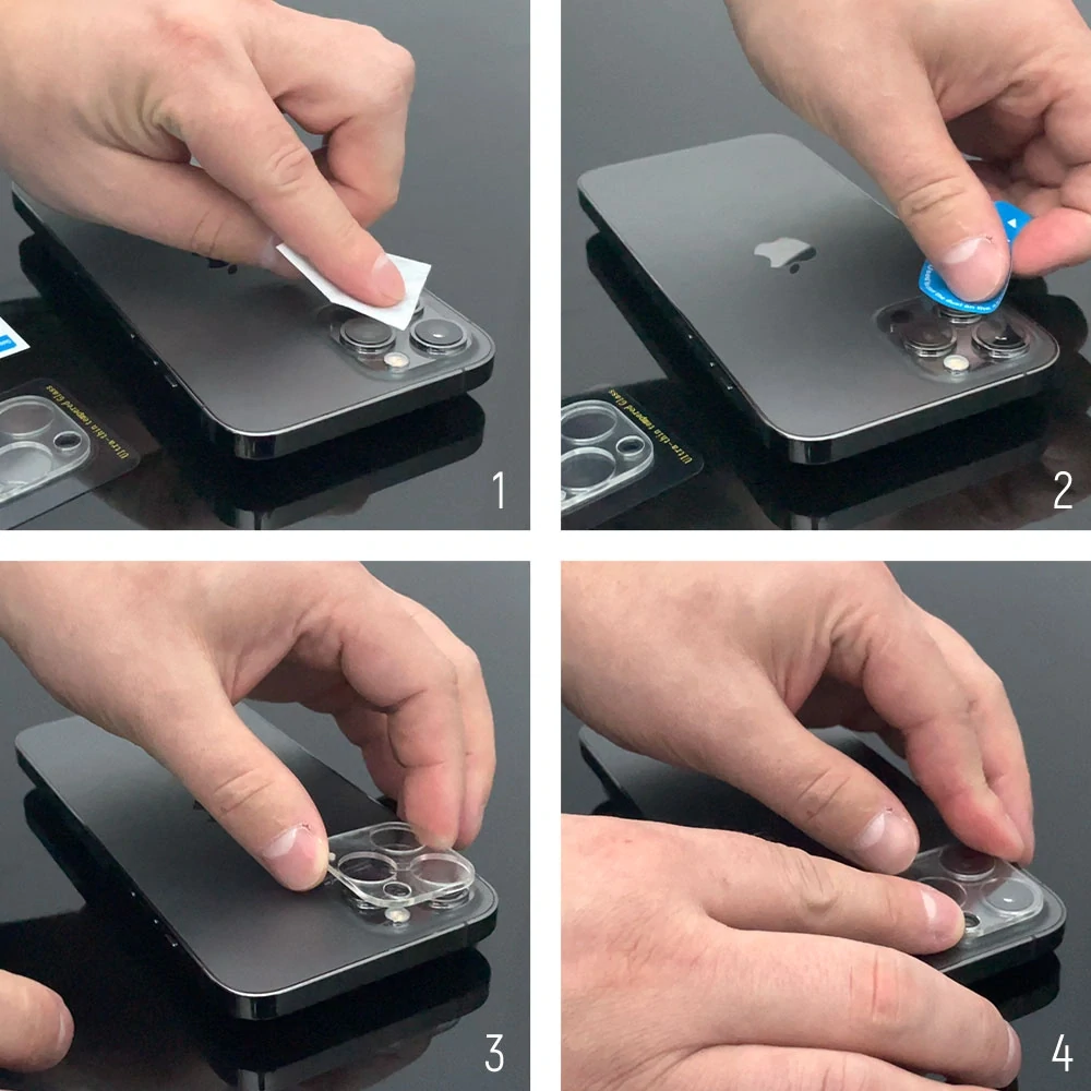 Ochranné sklo Wozinsky na čočky fotoaparátu Apple iPhone 16 Plus - černé (5907769364310)