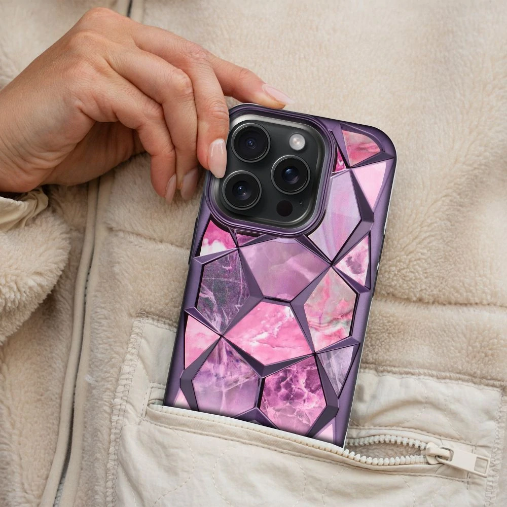 Pouzdro Coolcase TWINKI - Apple iPhone 16 Plus - fialové