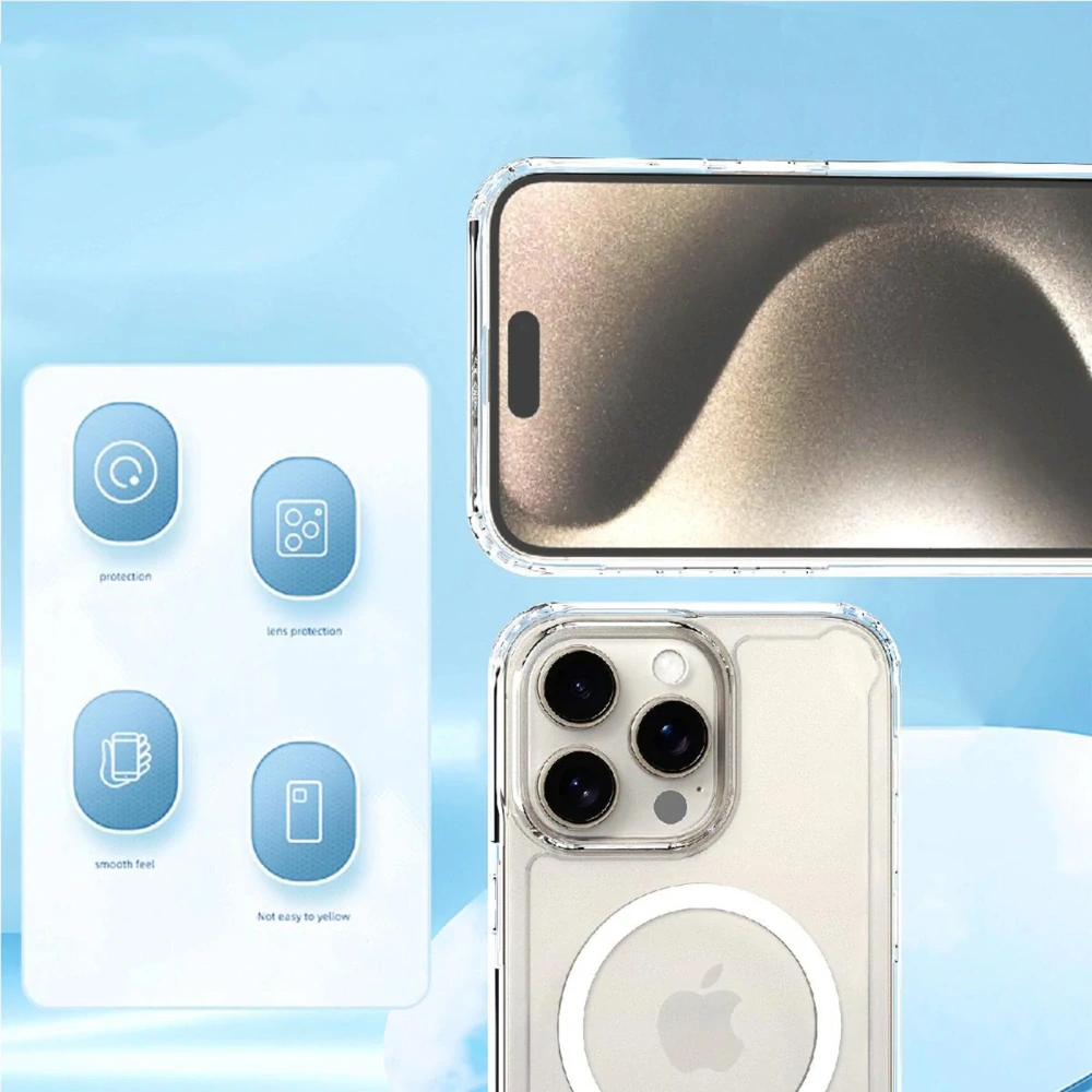 Pouzdro Clear Corner s MagSafe - Apple iPhone 16 Plus - průhledné
