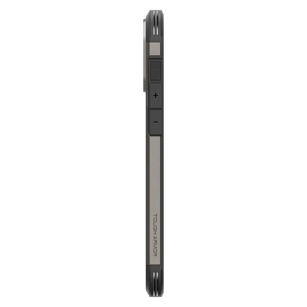 Odolné pouzdro SPIGEN Tough Armor Mag s MagSafe - Apple iPhone 16 Pro - Gunmetal se stojánkem