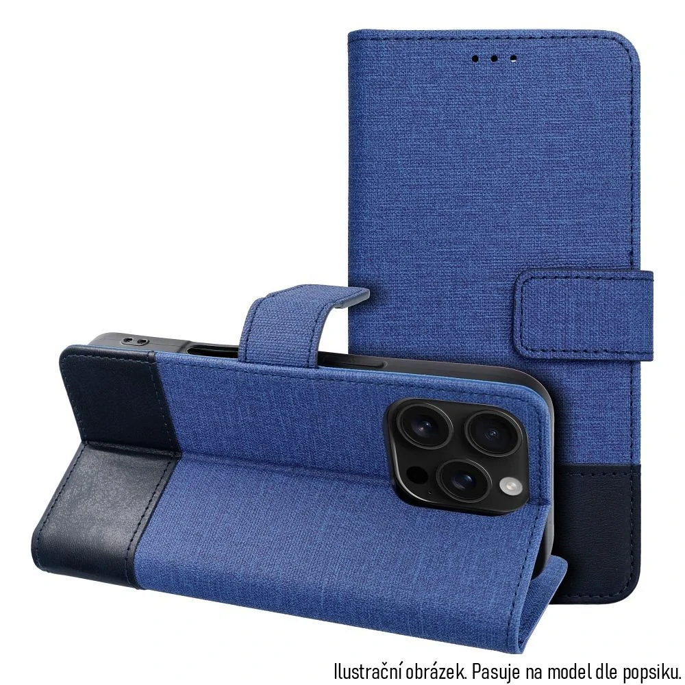 Knížkové flip pouzdro - Samsung Galaxy A35 5G - COOLCASE GOMMA BOOK - modré
