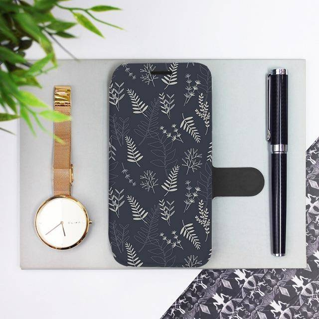 Knížkové flip pouzdro Mobiwear - Huawei Nova 9 - VP15S Kapradiny - VÝPRODEJ