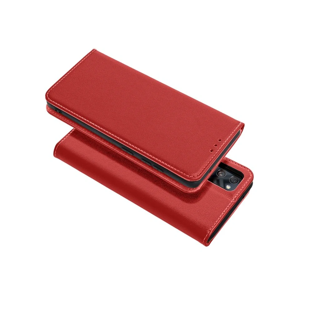 Flipové kožené pouzdro Forcell Leather Samsung Galaxy A55 5G – bordové