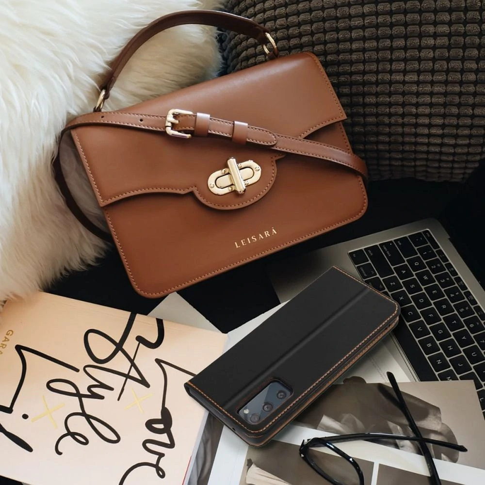 Flipové kožené pouzdro Forcell Leather Samsung Galaxy A15 / A15 5G – černé