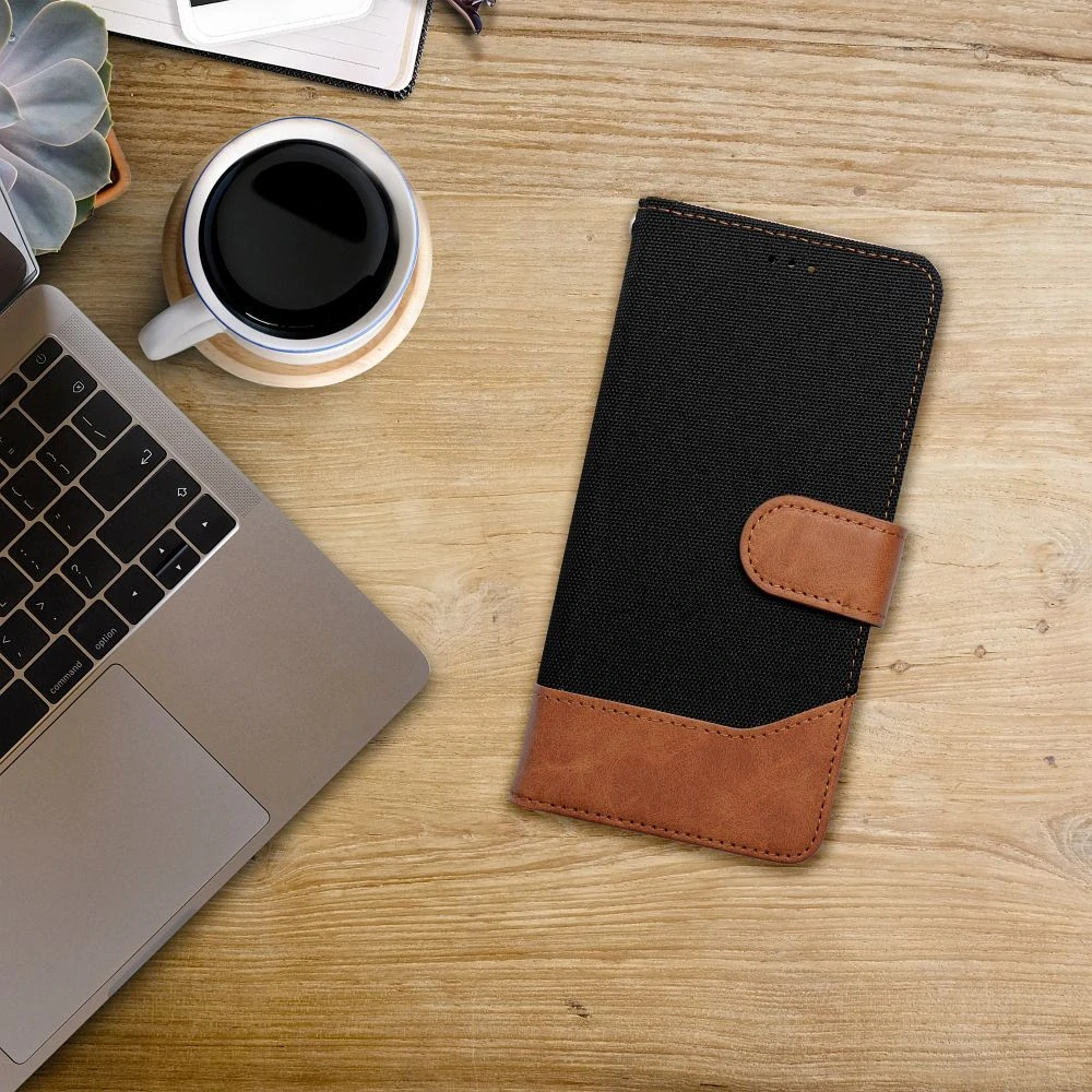 Flipové pouzdro Jeans Book Samsung Galaxy A15 / A15 5G – černé