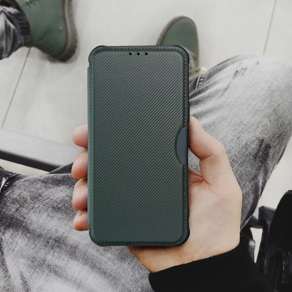 Flip pouzdro RAZOR Book Samsung Galaxy A36 5G – zelené