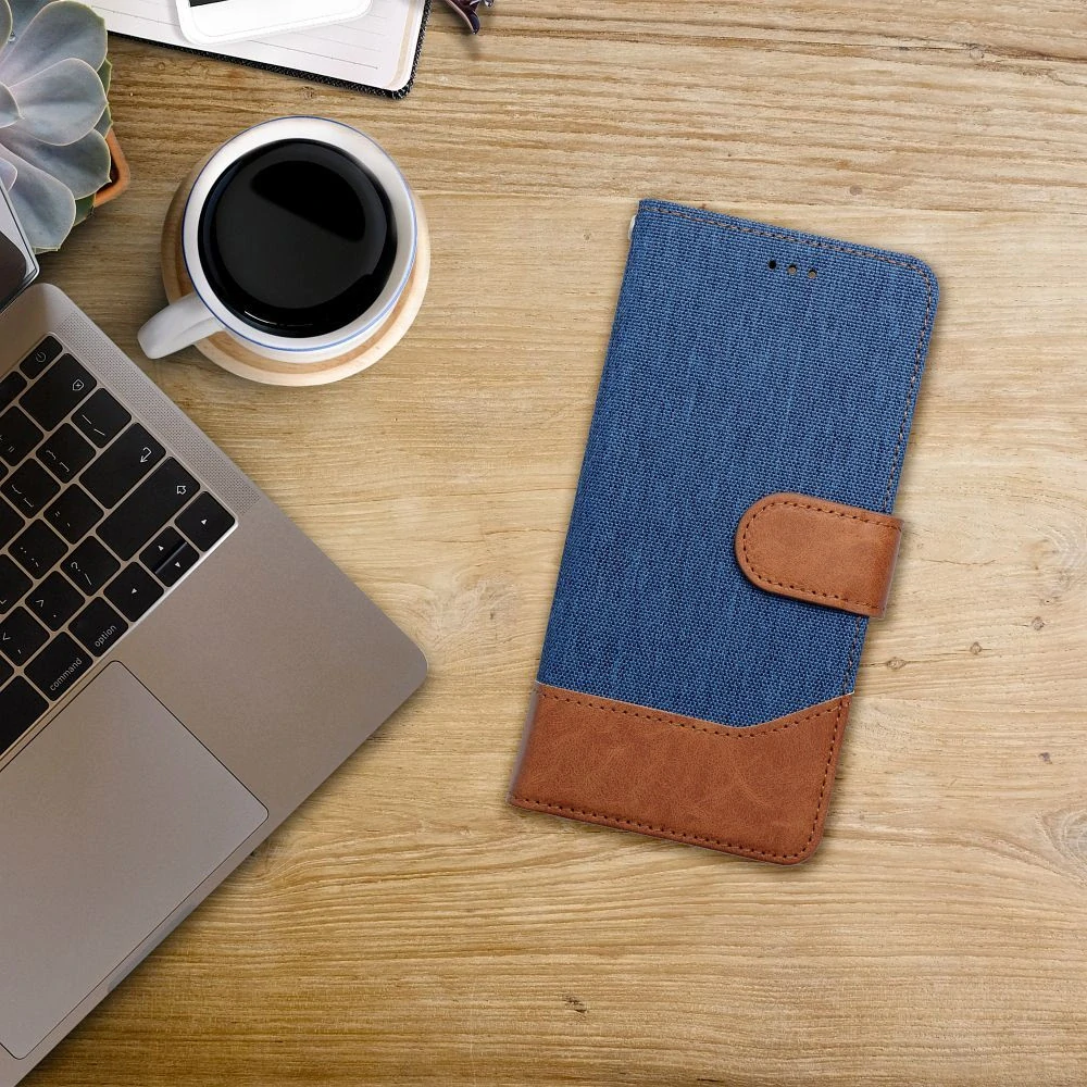 Flip pouzdro JEANS Book – Samsung Galaxy S24 FE, modré