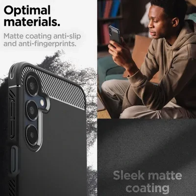 Odolné pouzdro Spigen Rugged Armor – Samsung Galaxy A16 4G / 5G, černé