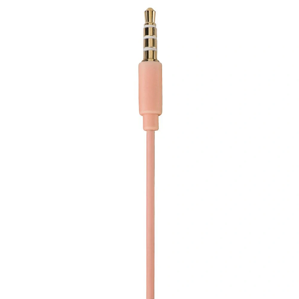 Sluchátka Thomson EAR3008 – Jack 3,5 mm, s mikrofonem, růžová