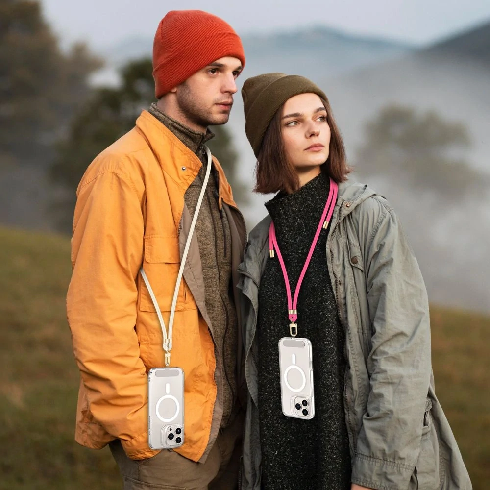 Šňůrka na mobil Tech-Protect C7S Crossbody – růžová