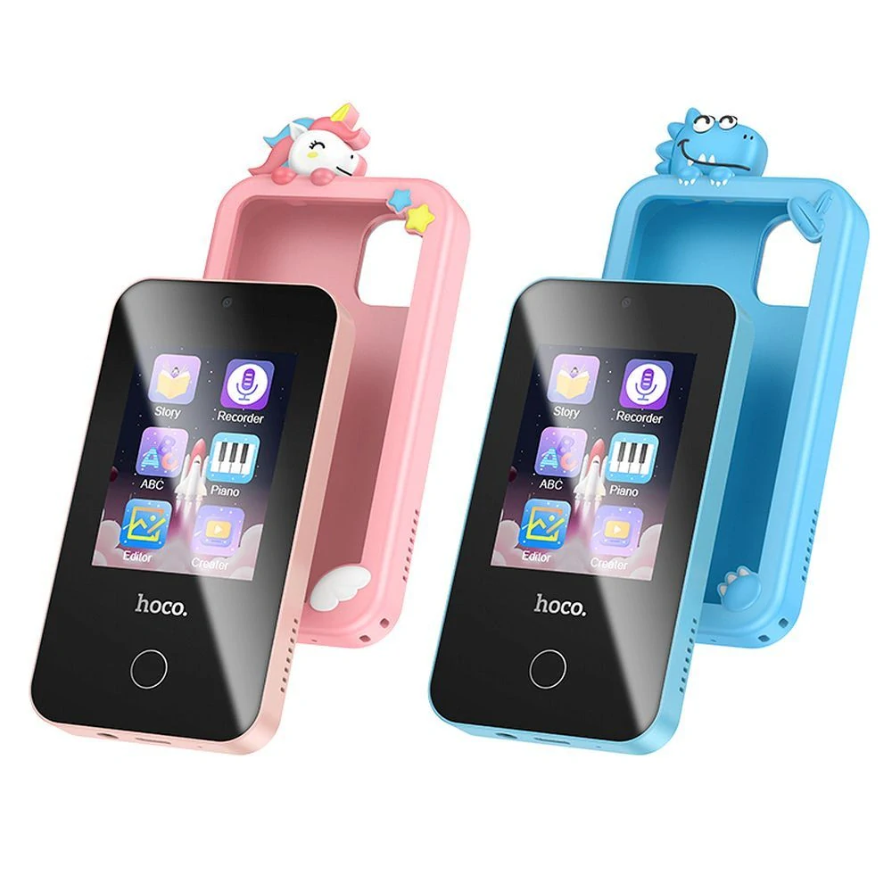 Dětský herní telefon HOCO Y103 – 2,8", růžový jednorožec, hry