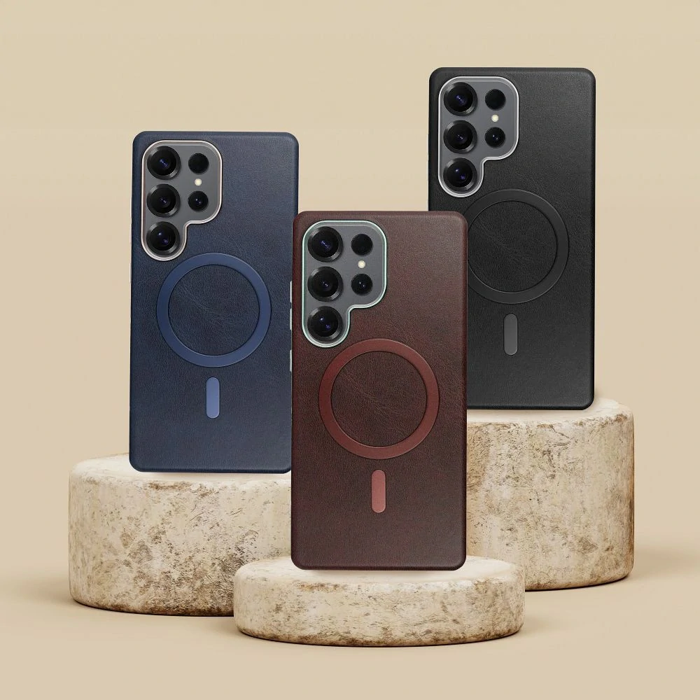 Pouzdro Gentleman Mag Cover MagSafe – Samsung Galaxy S25+ hnědé