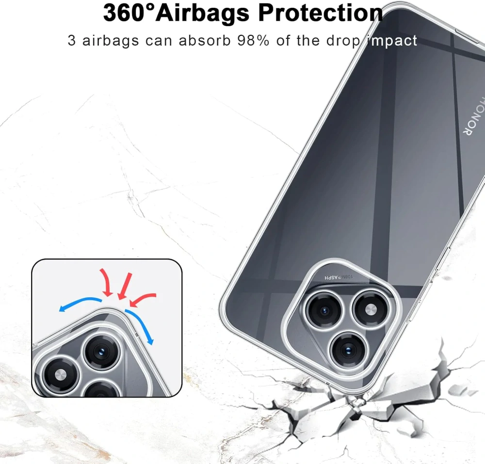Pouzdro CLEAR CASE 2 mm - Honor 400 Lite - transparentní
