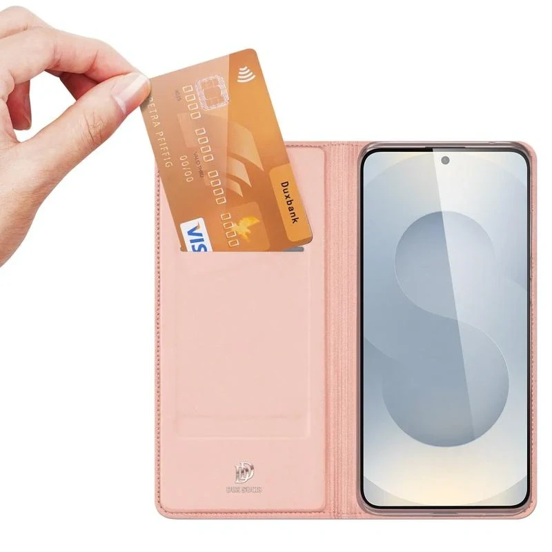 Pouzdro Dux Ducis Skin Pro – Samsung Galaxy S25 Edge, růžové