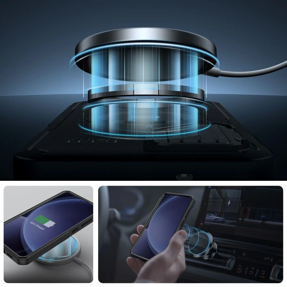 Pouzdro Kevlar MagSafe+ Samsung Galaxy S25 Plus černé